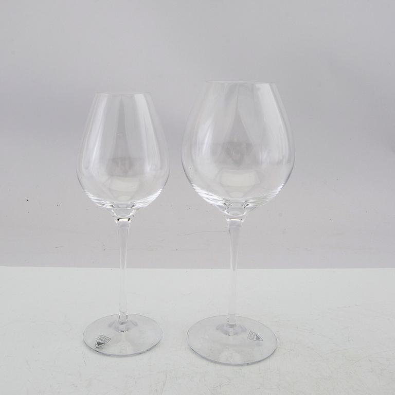 Erika Lagerbielke, glasservis 55 delar "Difference", Orrefors.