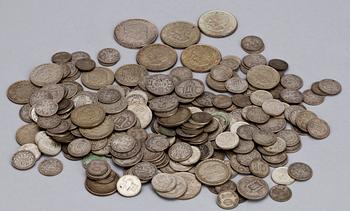 SILVERMYNT, Sverige 1883-1967. Totalvikt ca 690 gram.