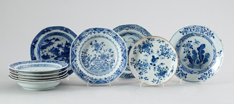 FAT, 10 st, porslin, Kina, 1700-tal.