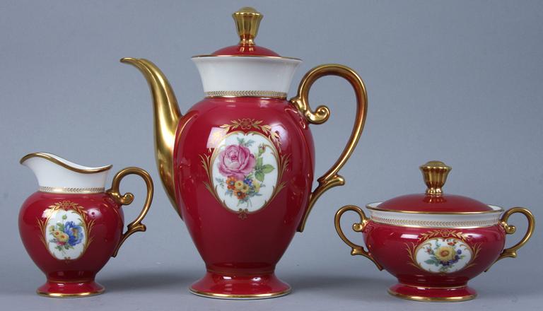 KAFFESERVIS, 26 delar, Bavaria, 1900-talets mitt.