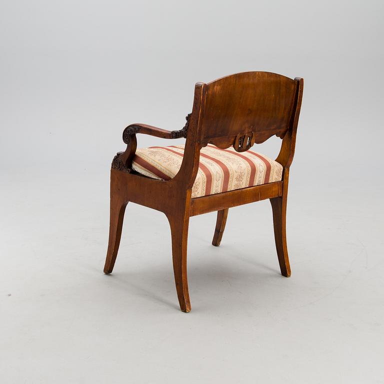 A RUSSIAN CHAIR FROM THE WINTER PALACE, 1820-30s.