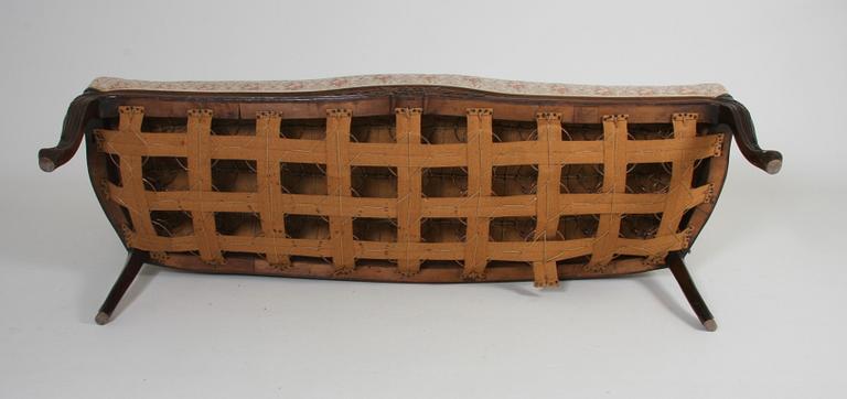 SALONGSMÖBLEMANG, 5 delar, rokokostil, 1900-talets mitt.