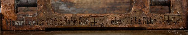 KANONSIKTE, mässing, troligen tyska flottan. 1940-tal.