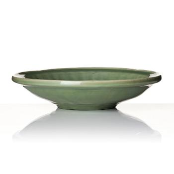 A celadon glazed dish, Ming dynasty (1368-1644).