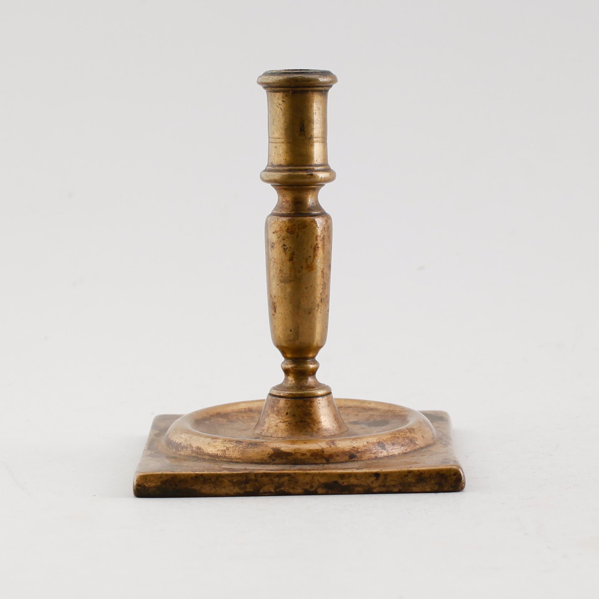 LJUSSTAKE, brons, 1600-/1700-tal.