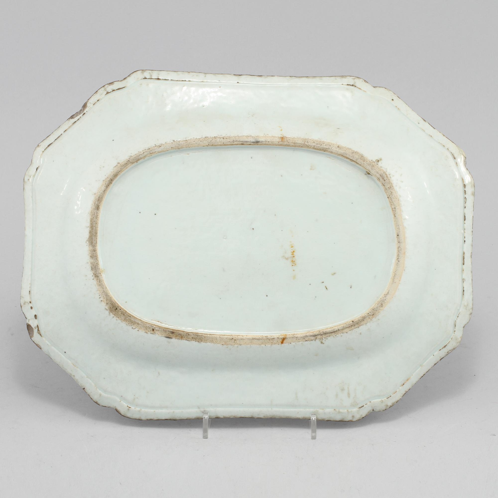 STEKFAT, porslin, Kina, 1700-tal.