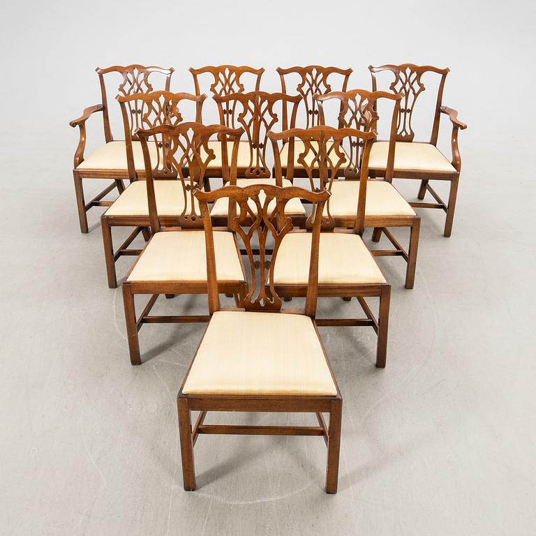 Dining group 11 dlrs England mid-20th century.