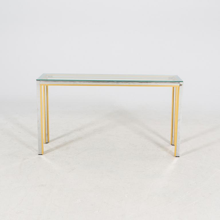 A metal and glas sideboard later 20th century/21st century.