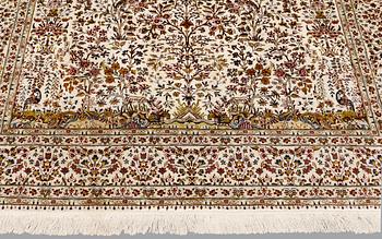 A carpet, Figural Anatolisk Silk, ca 222 x 167 cm.