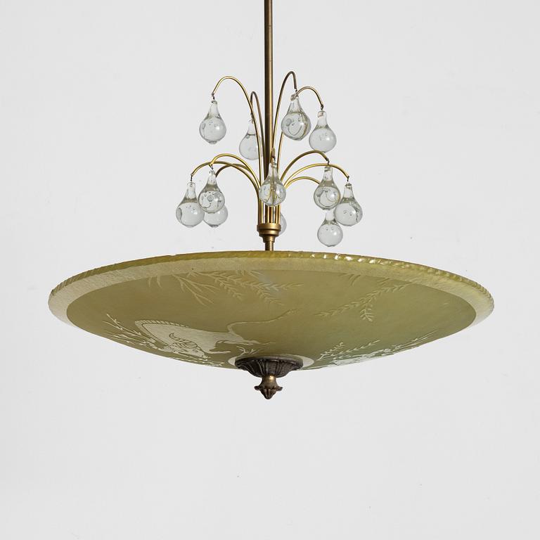 Taklampa, 1930-40-tal.