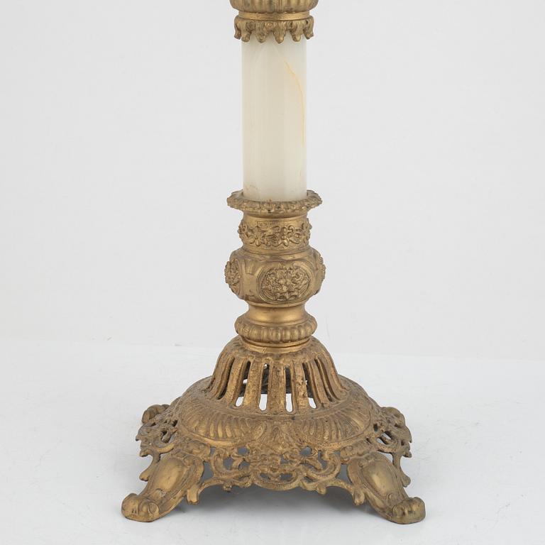 A karosene lamp, porssibly germany, late 19th century.