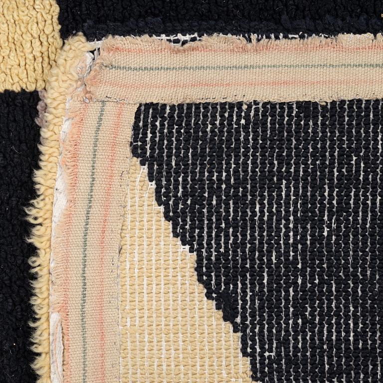 Matta, flossa, art déco, 1930-tal. Ca 205 x 116 cm.