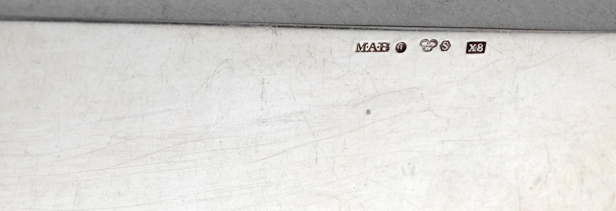 PARTI SILVER, ca 20 delar, mestadels 1900-tal. Bl a Georg Jensen, Danmark. Tot ca 450 g.