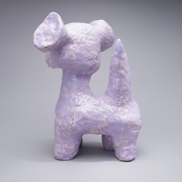 JASMIN ANOSCHKIN, A CERAMIC SCULPTURE. Purple koala.