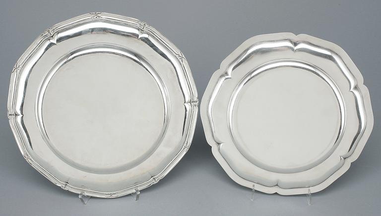 FAT, 2 st, silver, Guldsmedsaktiebolaget, Stockholm, bland annat 1931. Total vikt ca 543g.