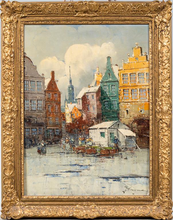 HANS JOHANN WAGNER, oil on canvas, signed.