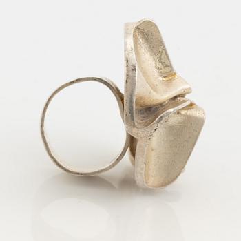 Björn Weckström, a sterling silver ring 'Jaara's dream'. Lapponia, Finland, 1971.