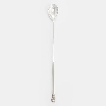 Johan Rohde, cocktailsked, "Konge/Acorn", sterlingsilver, Georg Jensen, Danmark efter 1945.
