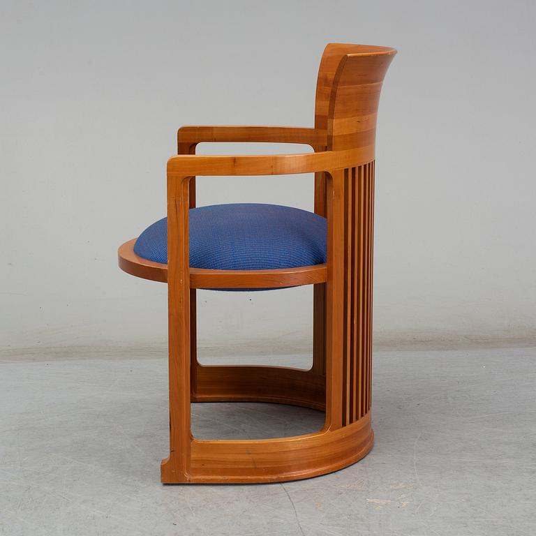 FRANK LLOYD WRIGHT, 606 'Barrel Chair', Cassina,