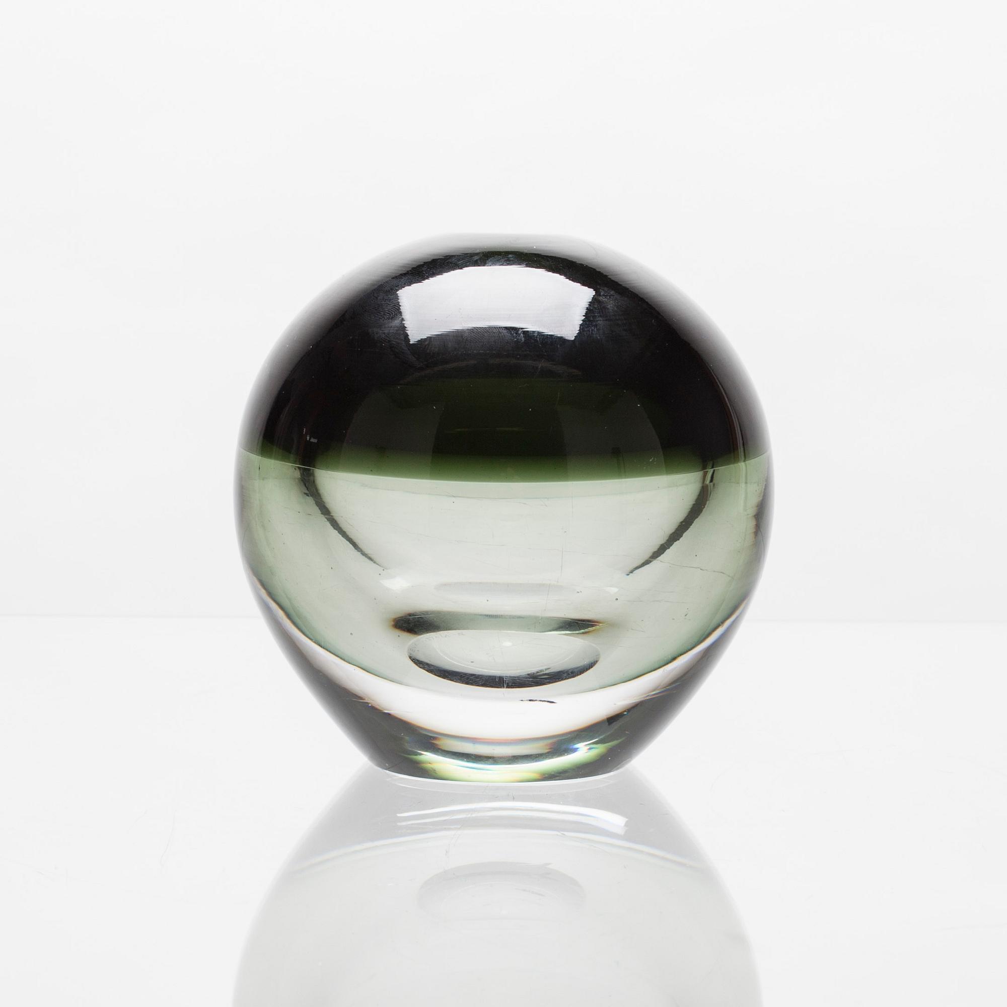 SKULPTUR, glas, "Tantrapallo", signerad Timo Sarpaneva Iittala -56.