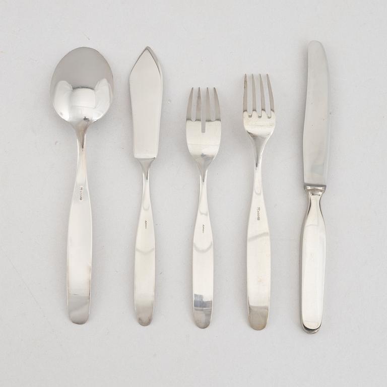 A German Silver 800 Cutlery, mark of MH Wilkens & Söhne, Bremen-Hemelingen (60 pieces).