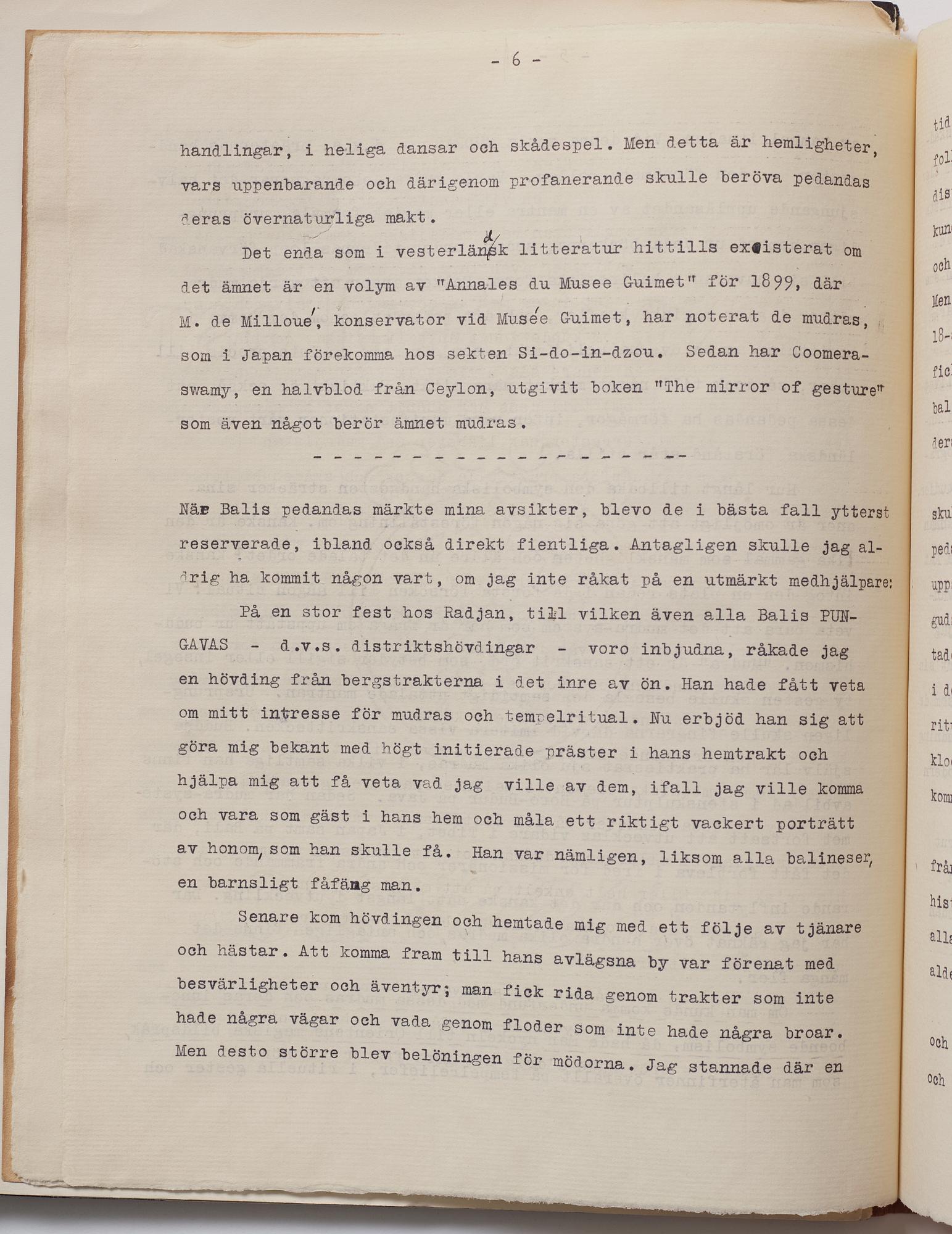 Tyra Kleen, fyra häften med åtta tryckta planscher (varav en dublett), "Temple Dances and Musical Instruments in Bali".