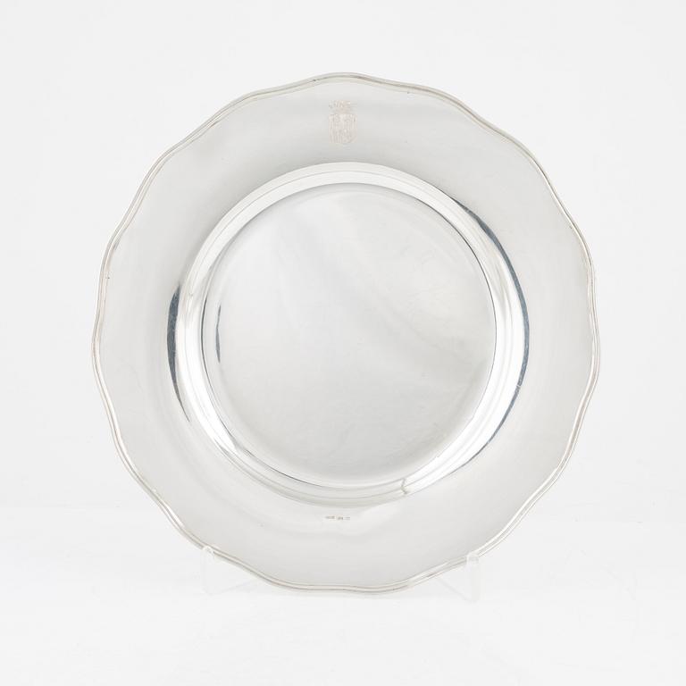 Fat, silver, MGAB, Uppsala 1939, med Hamiltons vapen.