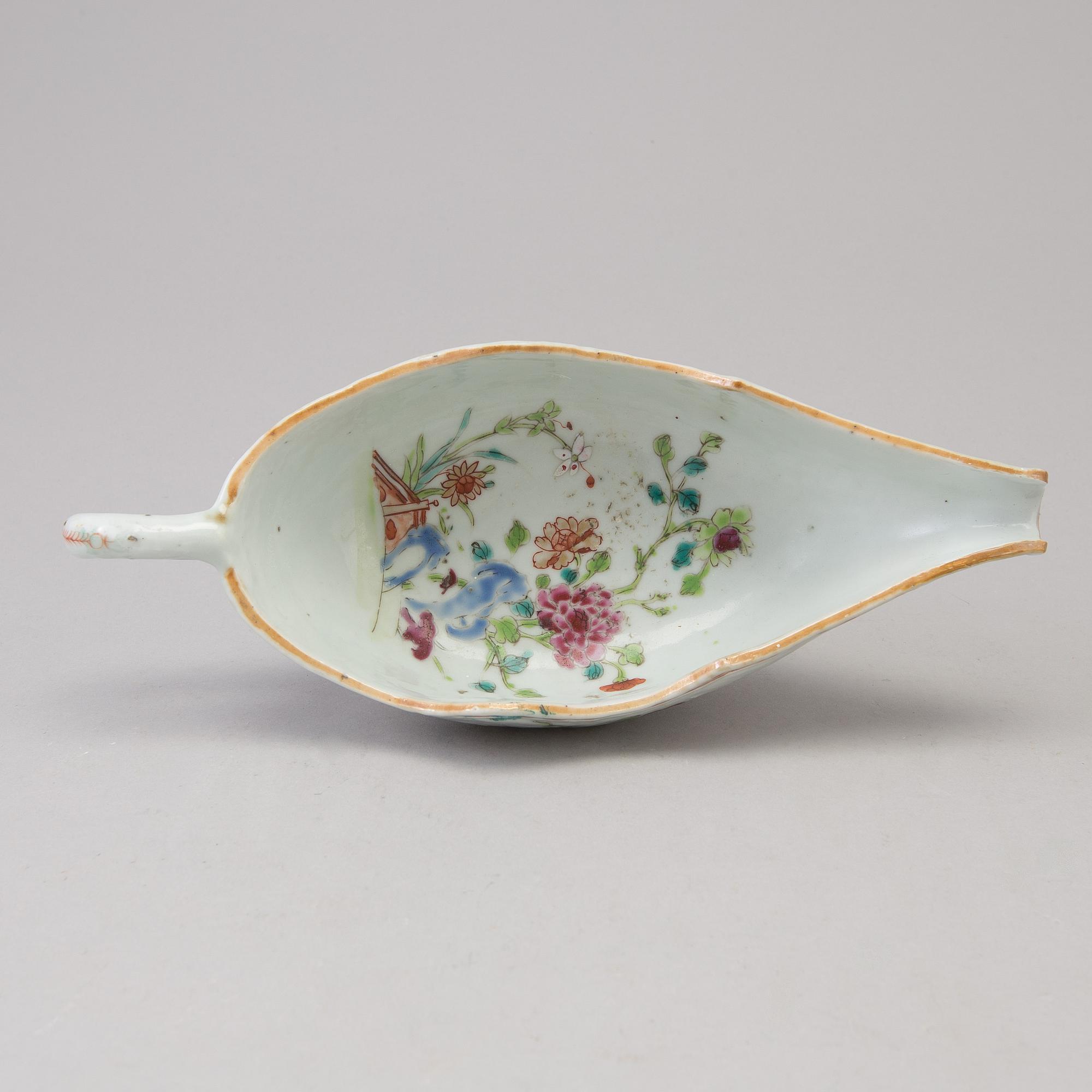 SÅSSNIPA, kompaniporslin. Qingdynastin, Qianlong (1736-95).