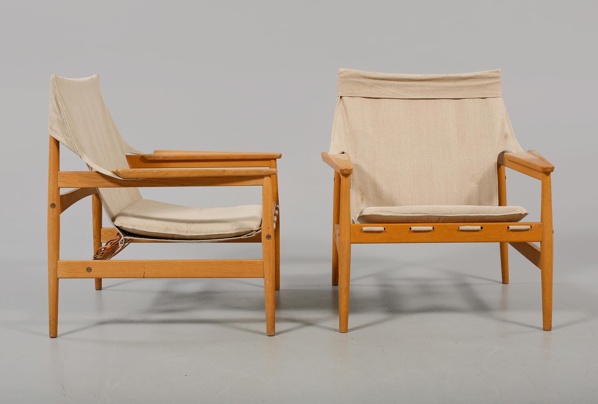 FÅTÖLJER, ett par, "Antilope", Hans Olsen, Viskadalens möbler, Kinna, 1960-tal.