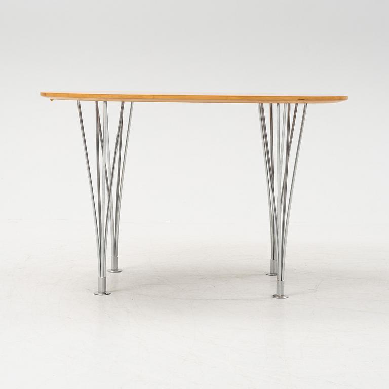 Bruno Mathsson & Piet Hein, a cherry tree 'Superellips' table, Bruno Mathsson International AB, Värnamo, 2003.