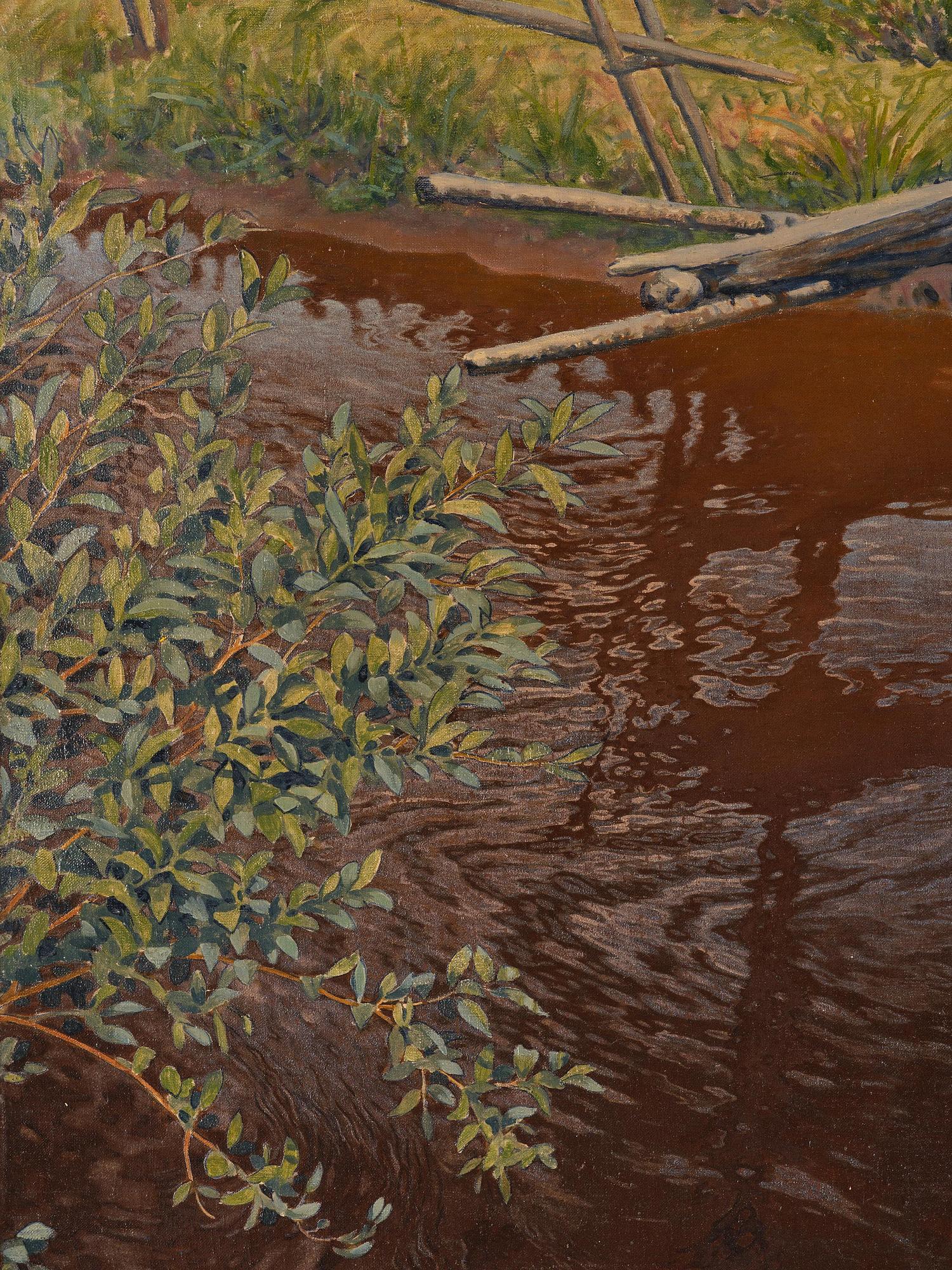 Gustaf Fjæstad, Spring brook.