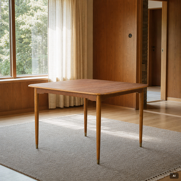 A dining table, teak, 1960s.