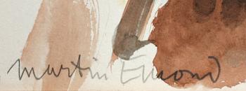 MARTIN EMOND, akvareller, 3 st, sign.