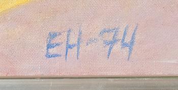 Erkki Hienonen, olja på duk, signerad och daterad -74.