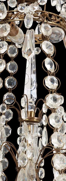 LJUSKRONA, s k Hagakrona, sengustaviansk stil, 1900-tal. H 70.