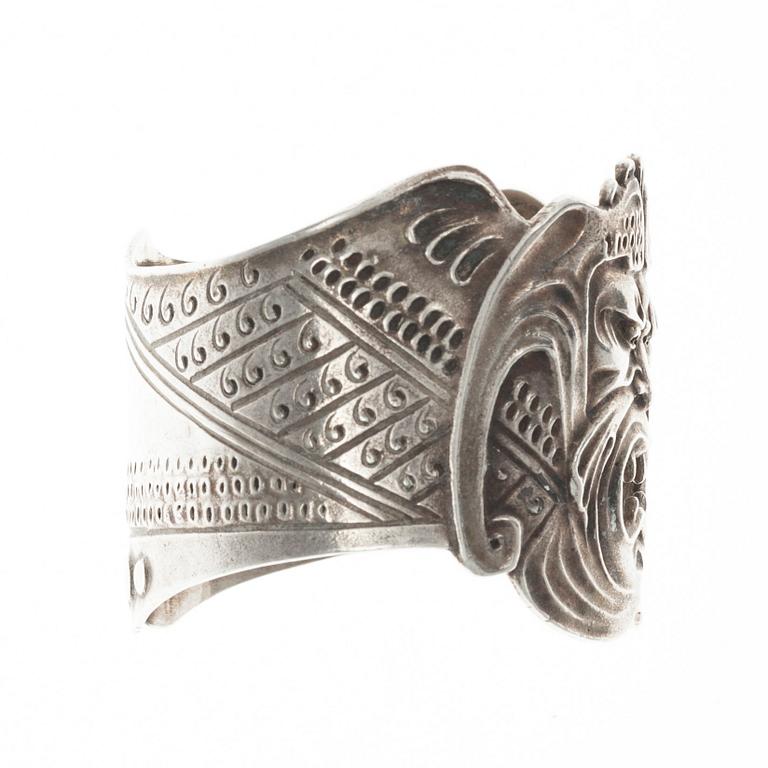 SERVIETTRING, silver, Ryssland ca 1900.