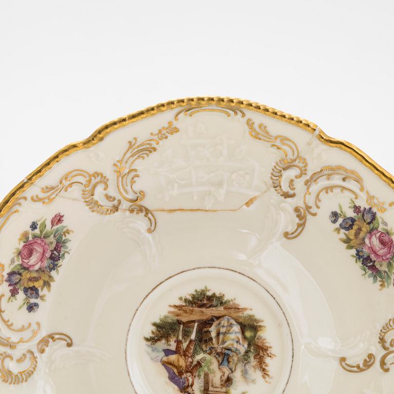 A set of 35 pieces dinner service, porcelain, "Sanssoucci", Rosenthal, Germany.