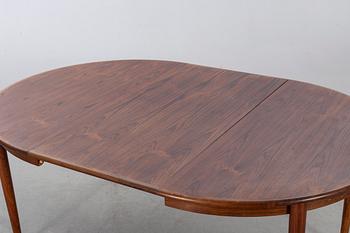 A Danish mid 20th century palisander table.