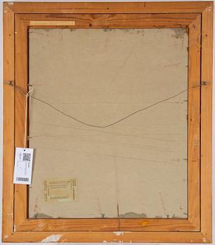 Esaias Thorén, olja på pannå, signerad och daterad 1952.