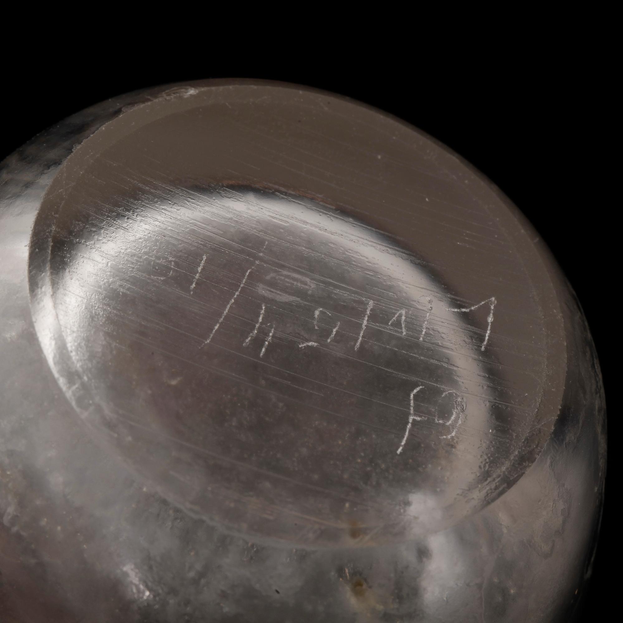 SKÅL, KARAFF samt KYLARE, glas, "iced" Vicke Lindstrand, 1930-tal.