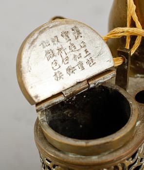 OPIUMPIPOR, 2 st, Kina, sekelskiftet 1900.