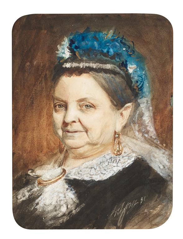 Anders Zorn, Porträtt av äldre dam.