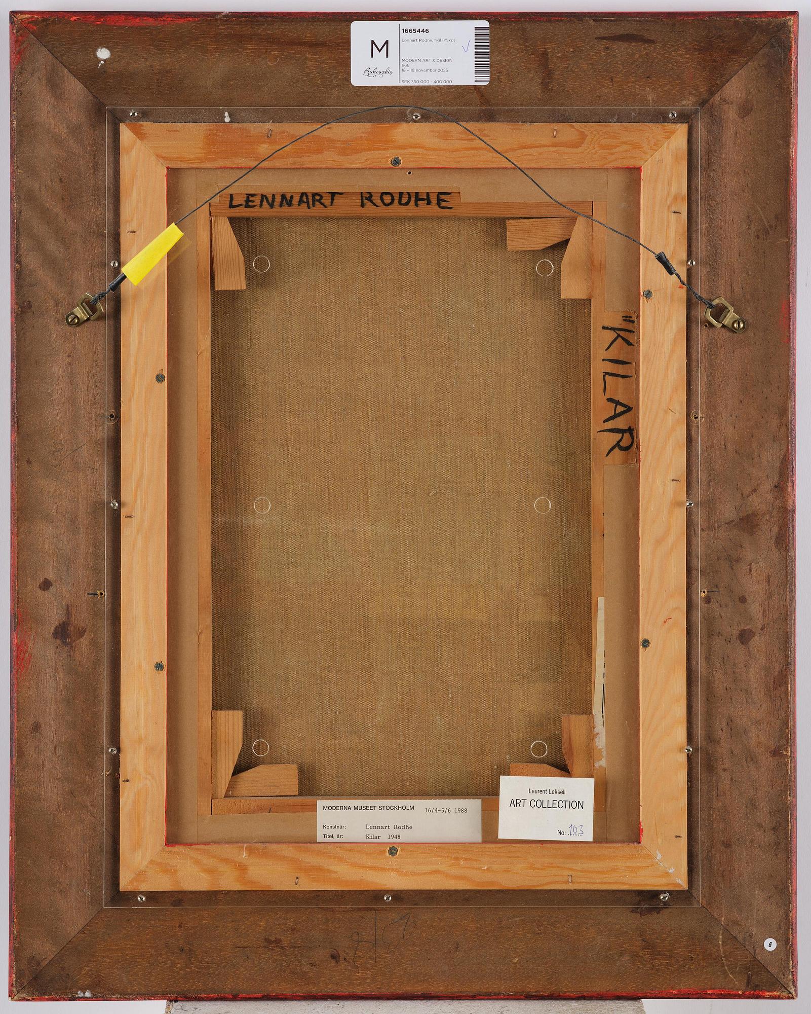 Lennart Rodhe, "Kilar".