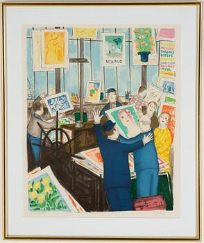 Lennart Jirlow, lithograph in colours, 1990, signed 218/280.