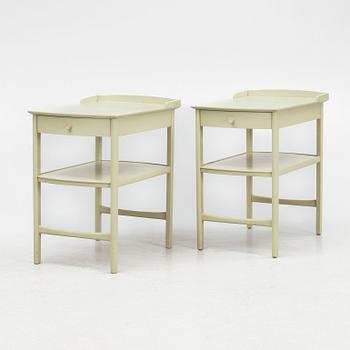 Carl Malmsten, a pair of bedside tables, "Birgitta", Bodafors, second half of the 20th century.