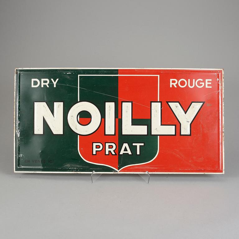 SKYLT, plåt, "Noilly Prat", 1950-tal.