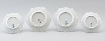 ASSIETTER, 24 st (12+12), musselmalet, Royal Copenhagen.