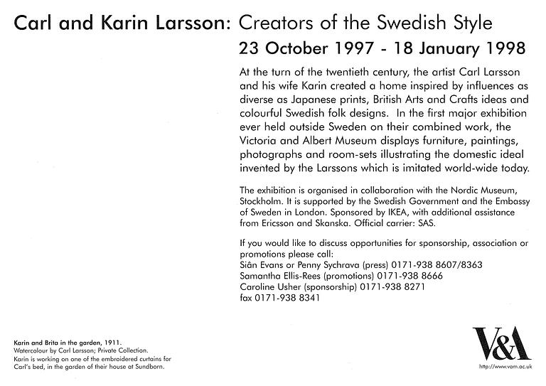 Carl Larsson, "Sommardag, Karin och Brita i trädgården" / "Sommartid".