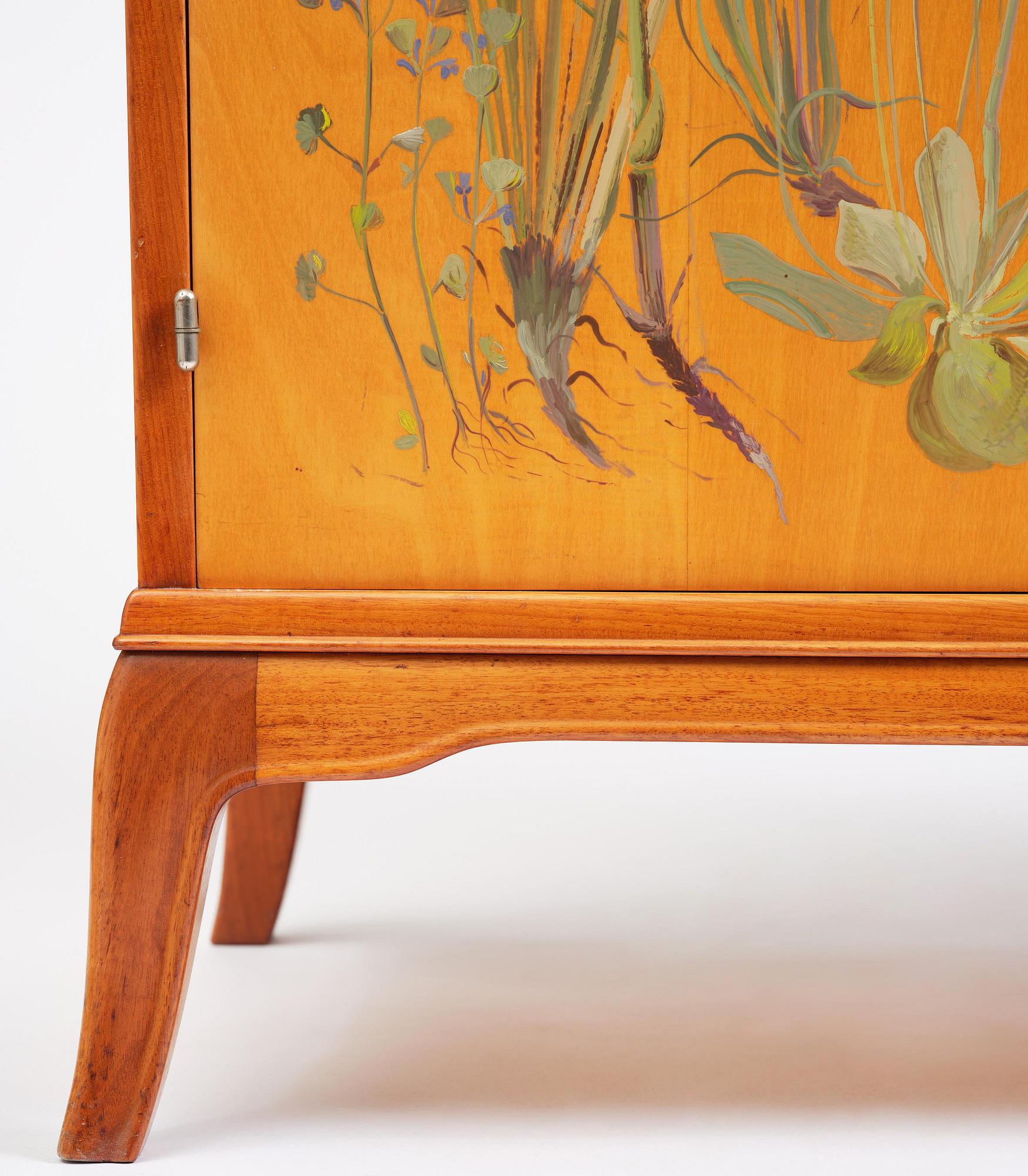 Erik Chambert, a unique cabinet, Chamberts Möbelfabrik, Norrköping, 1952.