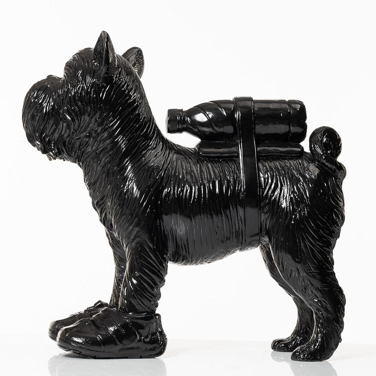 William Sweetlove, "Cloned Griffon Bruxellois with pet bottle" (Black).